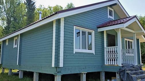 Уйти под парами из бани – закономерно! Красивенный дом-баня 9х9 в шикарной комплектации в Истре смотреть онлайн