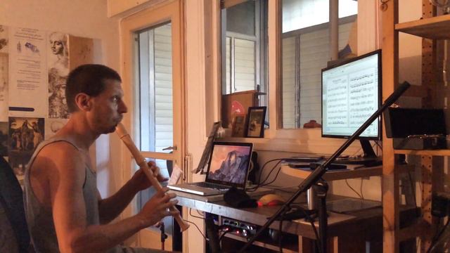 G.F.Handel - Sonata F major - I. Larghetto, Daniel Rubin - recorder смотреть онлайн