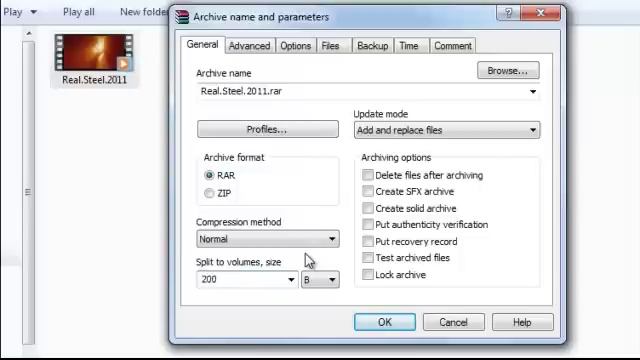 How to split large files using WinRar смотреть онлайн