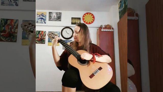 Romance "Black Eyes". Playing guitar // Романс "Очи черные". Играем на гитаре // רומנס עיניים שחורו смотреть онлайн