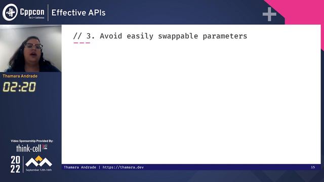Lightning Talk_ Effective APIs in Practice in C++ - Thamara Andrade - CppCon 2022 смотреть онлайн