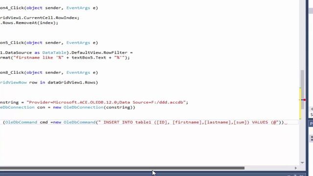 c# tutorial for beginners - Insert all data of a dataGridView to access database at once with cod смотреть онлайн