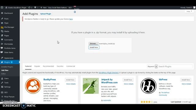 WordPress Events Plugin Installation смотреть онлайн