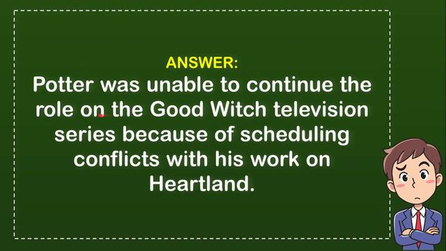 why did chris potter leave the good witch смотреть онлайн