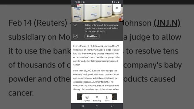 Johnson & Johnson to defend talc bankruptcy in court - Reuters смотреть онлайн