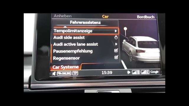 Audi A6 Fahrzeugeinstellungen - Facelift 2014 смотреть онлайн