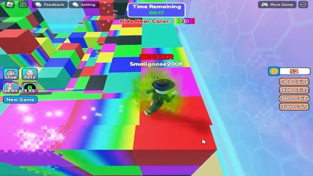Новый режим камуфляжные прятки в roblox Hide and Seek One Color смотреть онлайн