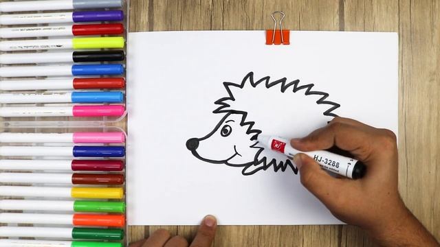 Bolalar uchun Tipratikon rasm chizish/Drawing Hedgehog for children/Рисование еж для детей смотреть онлайн