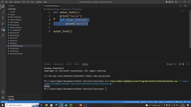 Nested Function in Python | Complete Functional Programming Course in Python | Tutorial 19 смотреть онлайн