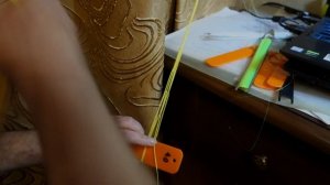 Как сделать, Снасть рыболовная - "Экран  - телевизор" Net Making, Fishing Net