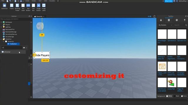 How To Make a Hide Players Gui in Roblox Studio! смотреть онлайн