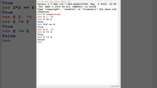 #7 Python Tutorial for Beginners | Booleans (True/ False) And Comparison Operators in Python смотреть онлайн