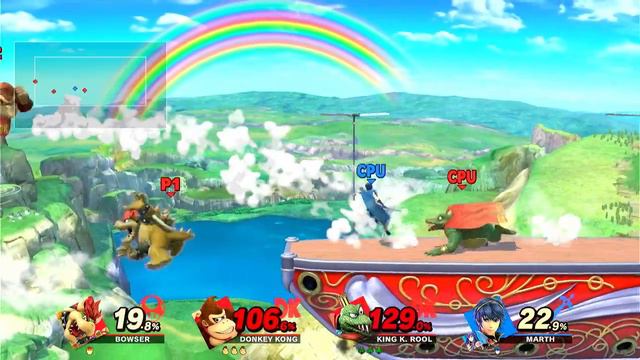 Immortal Marth VS Bowser + Donkey Kong + King K Rool - Super Smash Bros Gameplay смотреть онлайн