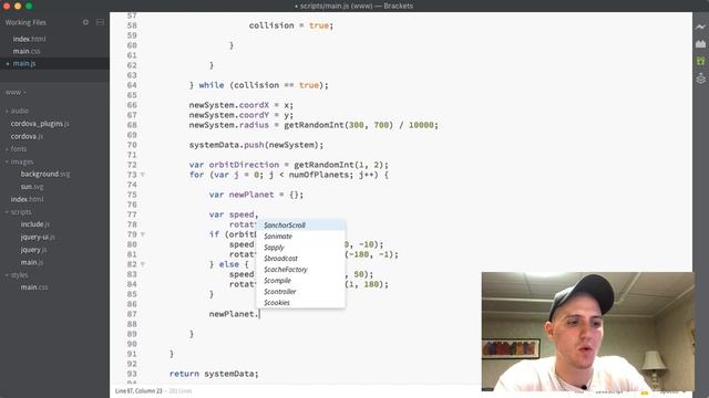 Making a Mobile Game with Javascript - 17: Generate Planets смотреть онлайн