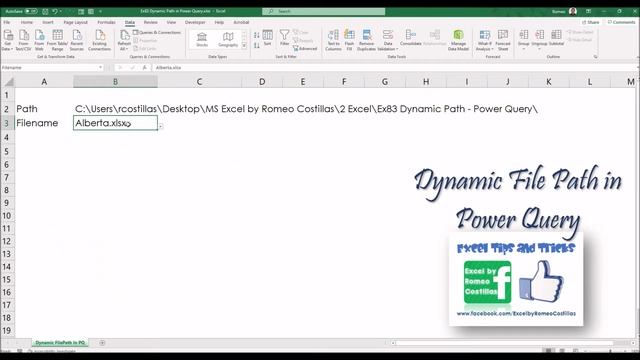 How to Create a Dynamic File Path in Excel Power Query смотреть онлайн