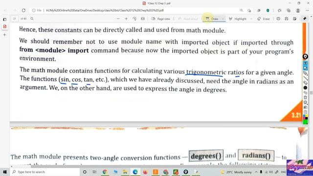 Math build in Function : Pi , radian and degree смотреть онлайн