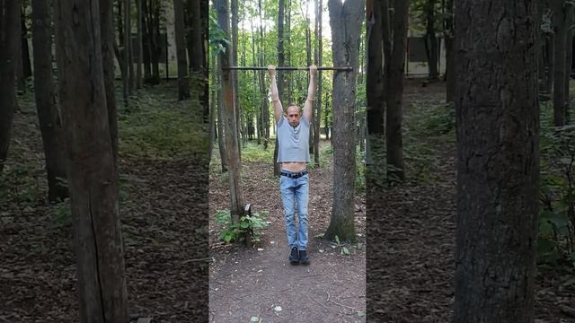 Подтягивания обратным хватом на турнике, 27, раз получилось! смотреть онлайн