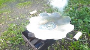 Садж из диска бороны. Правильный обжиг.