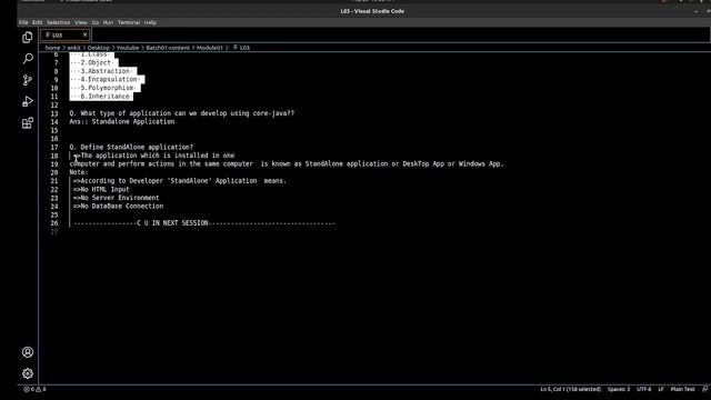 Lesson 03|| OOP's Features || Module 01|| Core Java || HeapCode смотреть онлайн