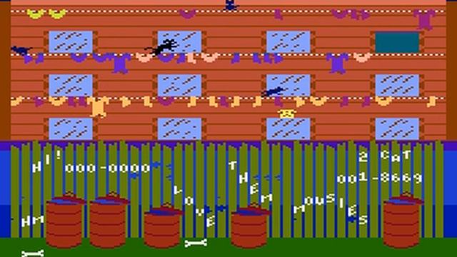 Alley Cat - Atari XL/XE gameplay and music смотреть онлайн
