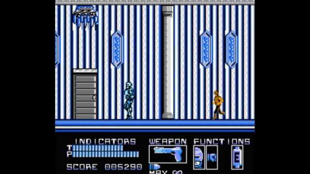 Dendy (Famicom,Nintendo,Nes) 8-bit Robocop 1 part stage 2