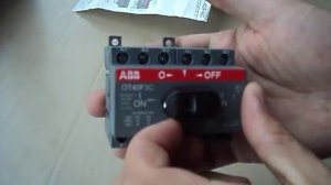 Реверсивный рубильник АВВ для дома