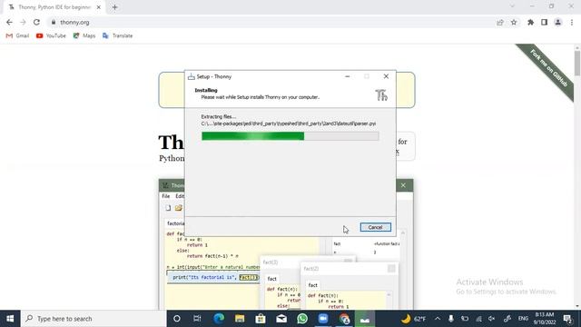 تنصيب برنامج Thonny على الحاسبة смотреть онлайн