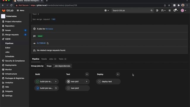 Kubernetes GitLab CI:CD смотреть онлайн