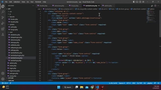 12. Aplikasi SPP PHP MYSQLI OOP - FULL CRUD Data Siswa смотреть онлайн