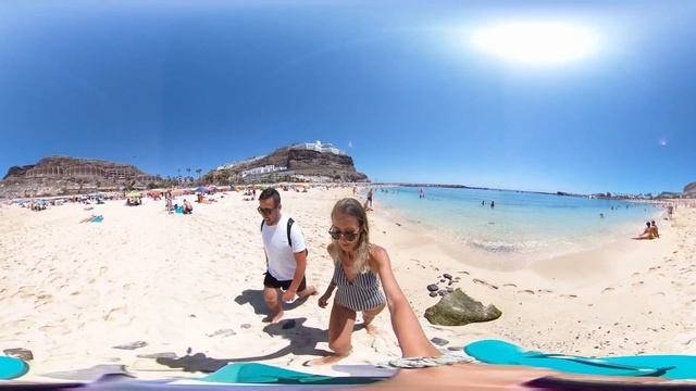 360 Gran Canaria Playa de Amadores Beach Life on a Lovely Sunny Day? смотреть онлайн