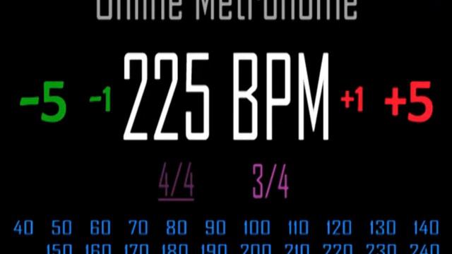 Metronomo Online - Online Metronome - 225 BPM 3/4 смотреть онлайн