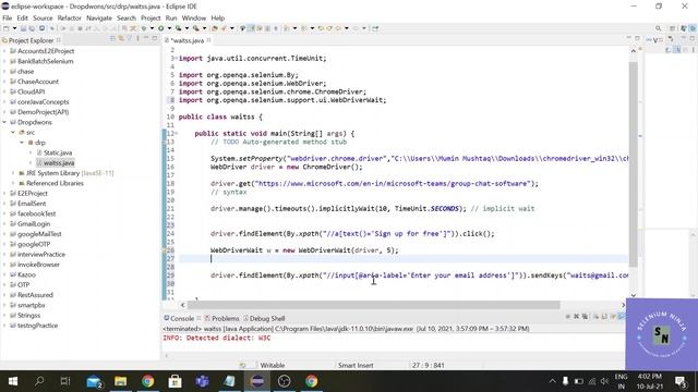 What is Explicit wait in Selenium | Types of Wait - Part 2 | Selenium Ninja смотреть онлайн