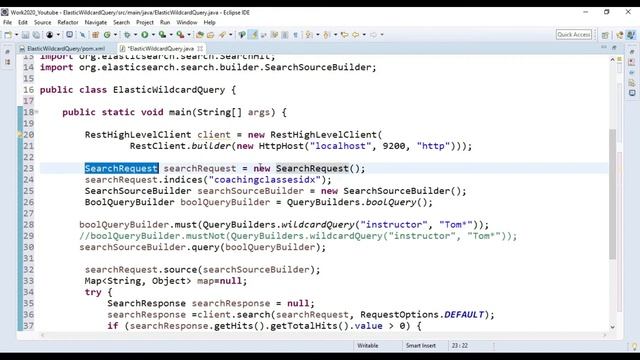 Elasticsearch how to use wildcard/like query Using Java program смотреть онлайн