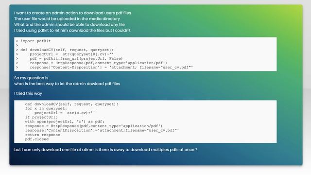 How to make an admin action in django to download user's pdf files смотреть онлайн