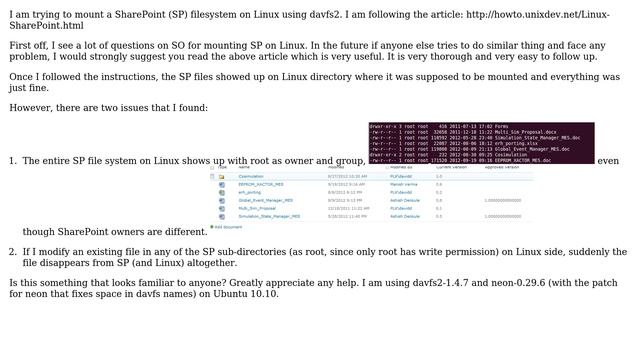 Sharepoint: Mounting a Sharepoint filesystem on Linux using davfs2 (2 Solutions!!) смотреть онлайн