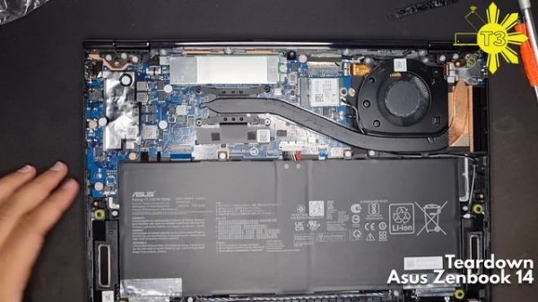 Asus Zenbook 14 OLED UM3402 Ryzen 7  Teardown and Internals Overview (2022)