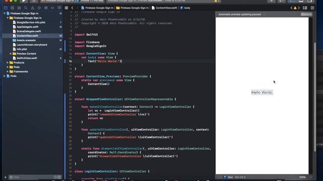SwiftUI: How to Integrate Firebase and Google Sign In - Part 3 | Intermediate смотреть онлайн