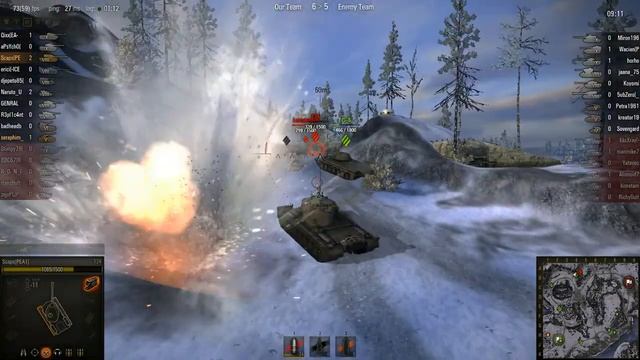 WOT: Arctic Region - T34  - 3 frags - Invader, Sniper, смотреть онлайн