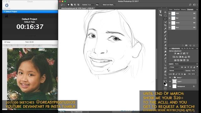 Arvin Bautista Sketches 2017 19/100: My sister смотреть онлайн