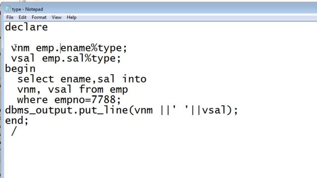 PL/SQL : Methods of Declaring a Variable смотреть онлайн