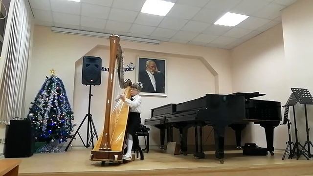 Игра на арфе. Экзамен зима 2019. смотреть онлайн