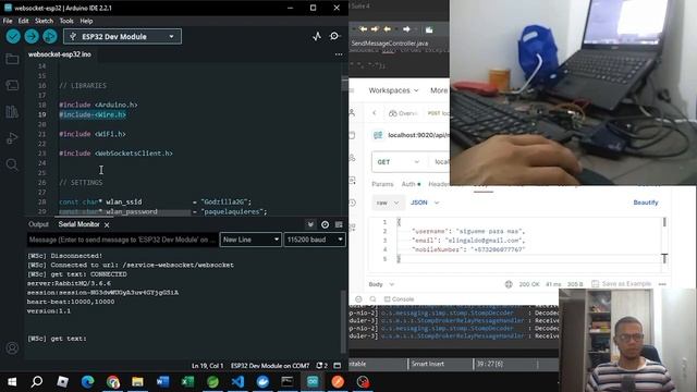 Cómo enviar data desde postman a esp32 y visualizarla en monitor serial arduino ide смотреть онлайн