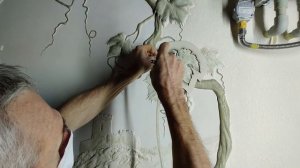 Барельеф "Виноградная лоза" Покраска