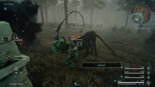 FF XV: Comrades - Urgent: The Cursed Coeurl LVL18 (#23) - XBOX SERIES X (HD) смотреть онлайн