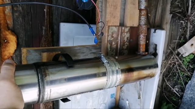 Коптильня со старых термосов и моторчика за 140 рублей. смотреть онлайн