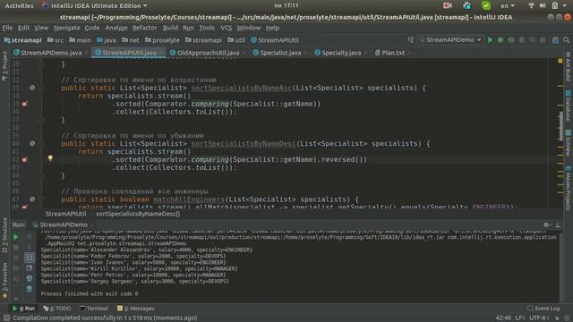 Основы работы со Stream API в Java смотреть онлайн