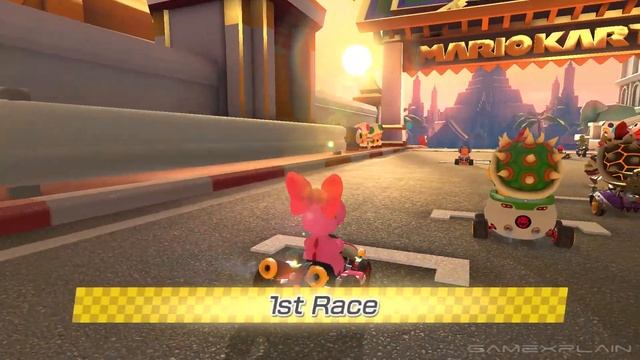 Full Race on All 8 NEW Mario Kart 8 Deluxe Booster Pass WAVE 4 DLC Courses! (Fruit + Boomerang Cups смотреть онлайн