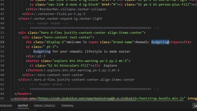 7.2- Modern website UI landing page | HTML, CSS, Bootstrap 5.1 | Adding the hero section pt2 смотреть онлайн