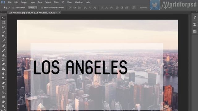 LOS ANGELES Photoshop Text Effect in Photoshop CC, CS6, CS5 смотреть онлайн