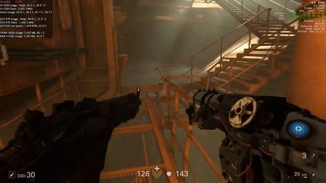 Wolfenstein 2 - PS4 Pro Equivalent Graphics Settings on PC - GTX 970 смотреть онлайн